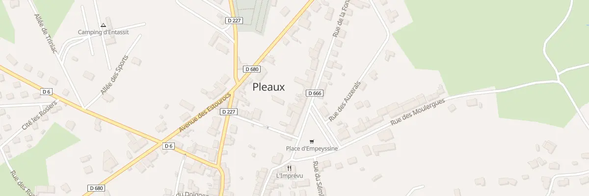 Plan du 11 Pl d’Empeyssine à Pleaux