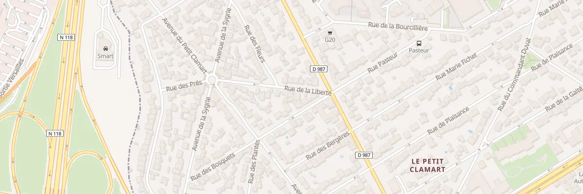 Plan du 7 Rue de la Liberté à Clamart
