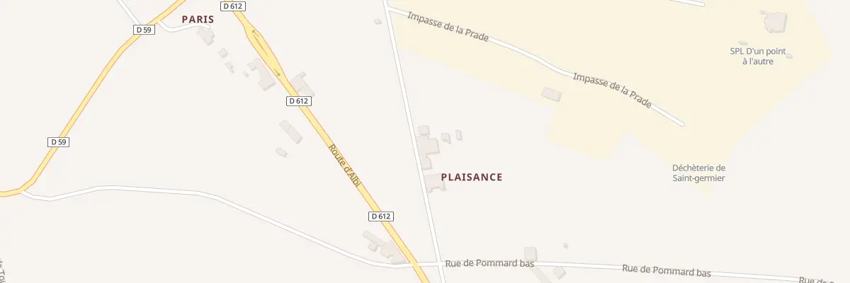 Plan du 5034 Plaisance à Saint-Germier