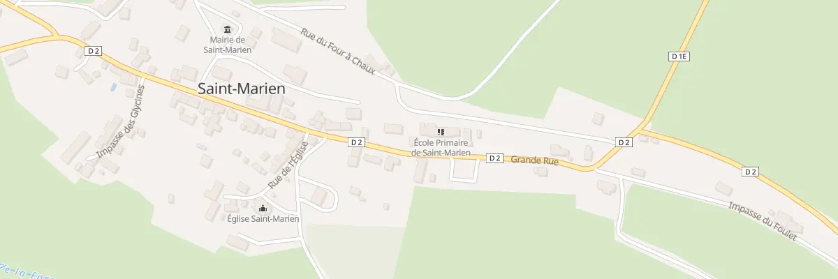 Plan du 14 Vc Grande Rue à Saint-Marien