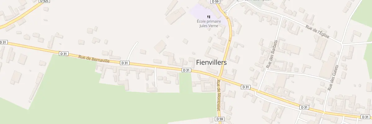 Plan du 12 Rue de Bernaville à Fienvillers