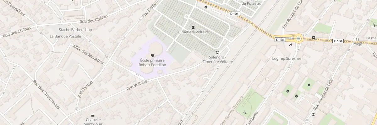 Plan du 18 Rue Voltaire à Suresnes