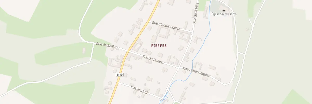 Plan du 6 Rue du Bédeau à Fieffes-Montrelet