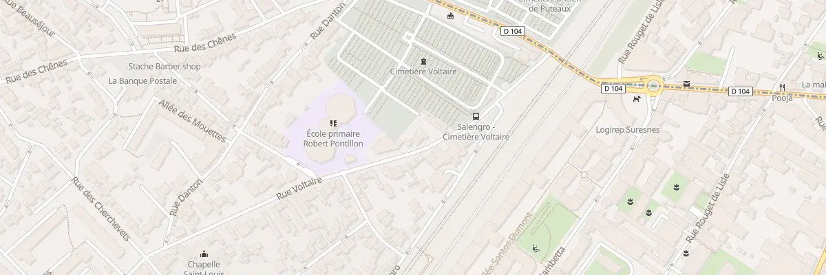 Plan du 14 Rue Voltaire à Suresnes