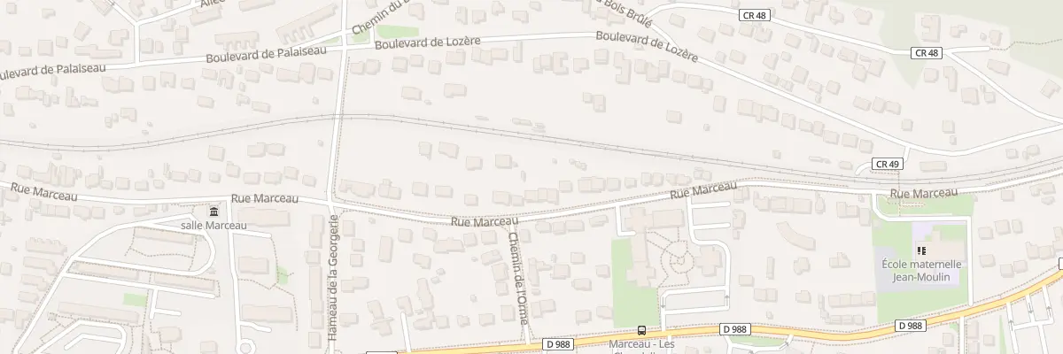 Plan du 40 Rue Marceau à Palaiseau