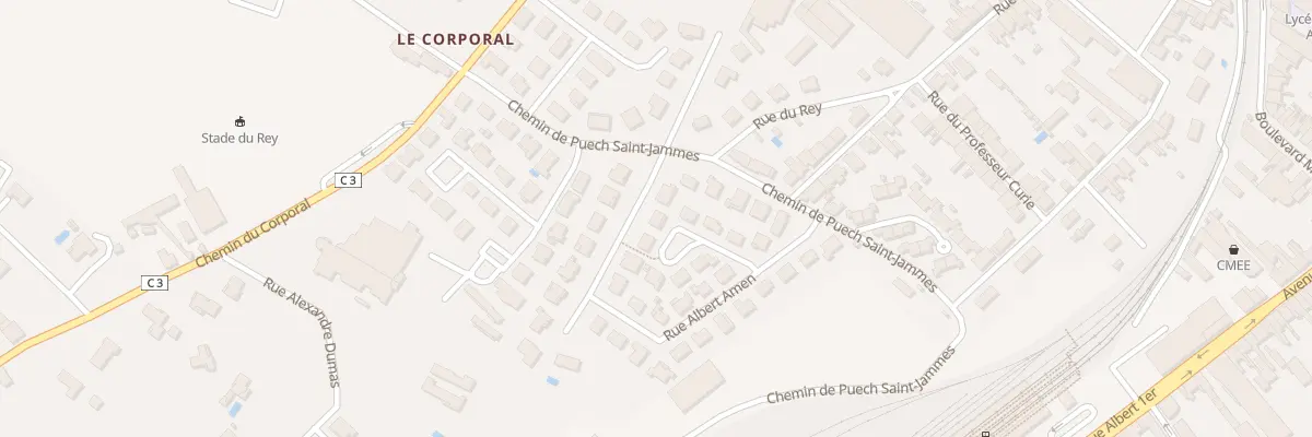 Plan du 14 Rue Albert Amen à Castres