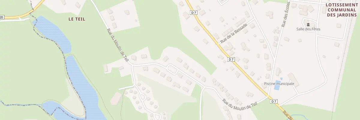 Plan du 26 Rue du Moulin du Teil au Rouget-Pers