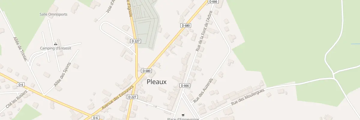 Plan du 11 Rue de la Font de l’Arbre à Pleaux