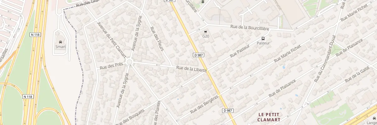 Plan du 6 Rue de la Liberté à Clamart