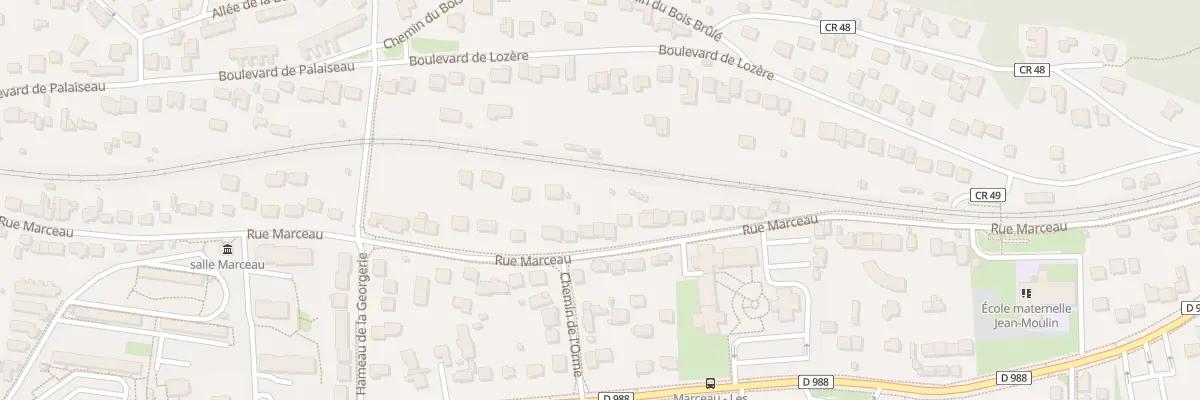 Plan du 38 Rue Marceau à Palaiseau