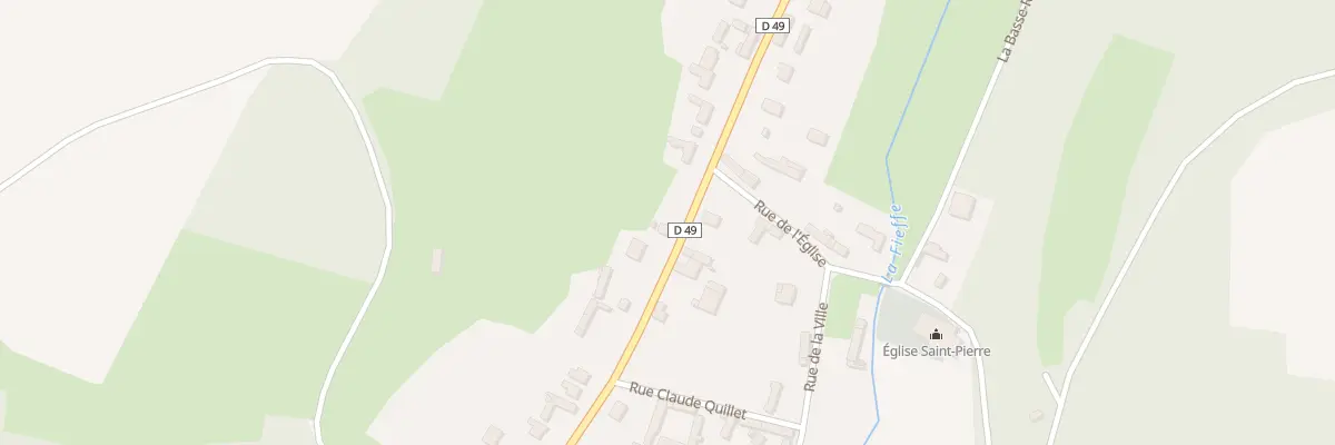 Plan du 25 Rue de Doullens à Fieffes-Montrelet
