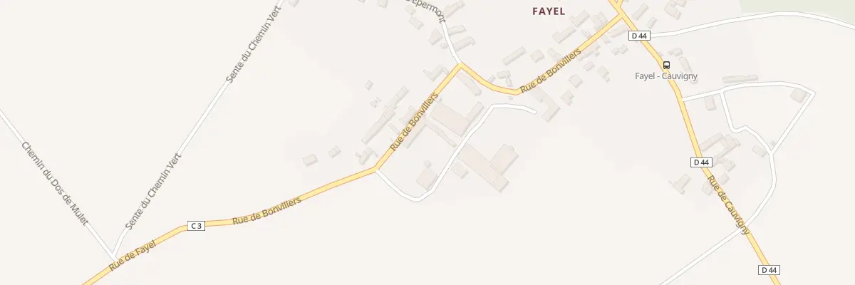 Plan du 7 Rue de Bonvillers à Cauvigny