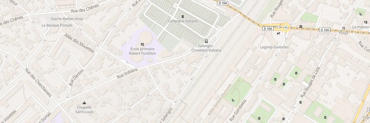 Plan du 15 Rue Voltaire à Suresnes