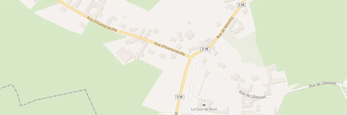Plan du 1 Rue d’Humeroeuille à Bermicourt