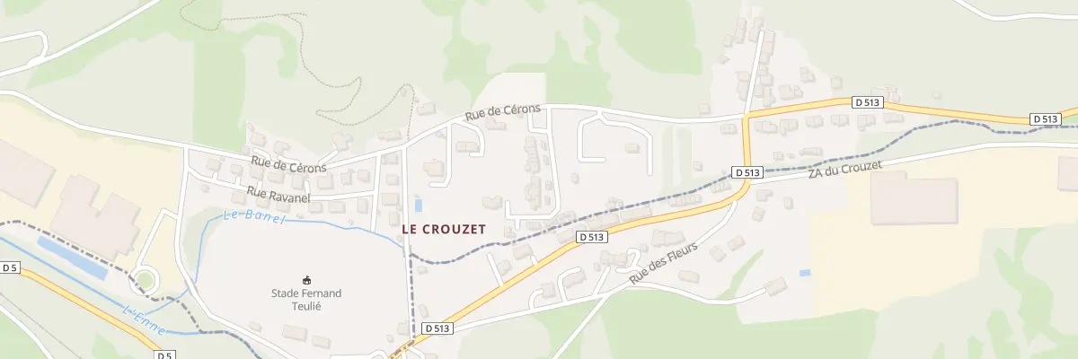 Plan du 4 All des Peupliers à Viviez