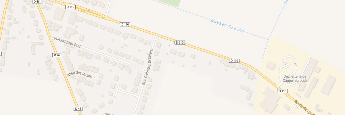 Plan du 1136 Rte de Lynck à Cappelle-Brouck