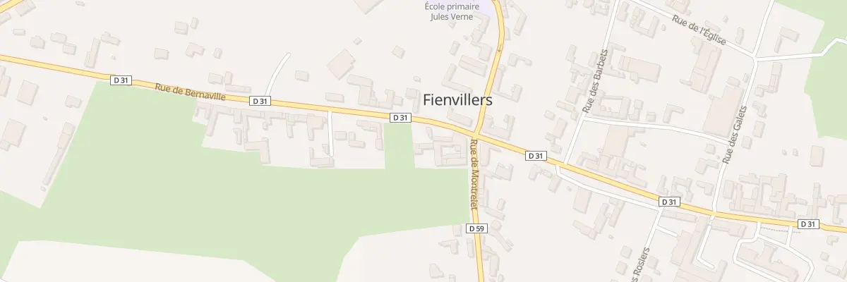 Plan du 7 Rue de Bernaville à Fienvillers