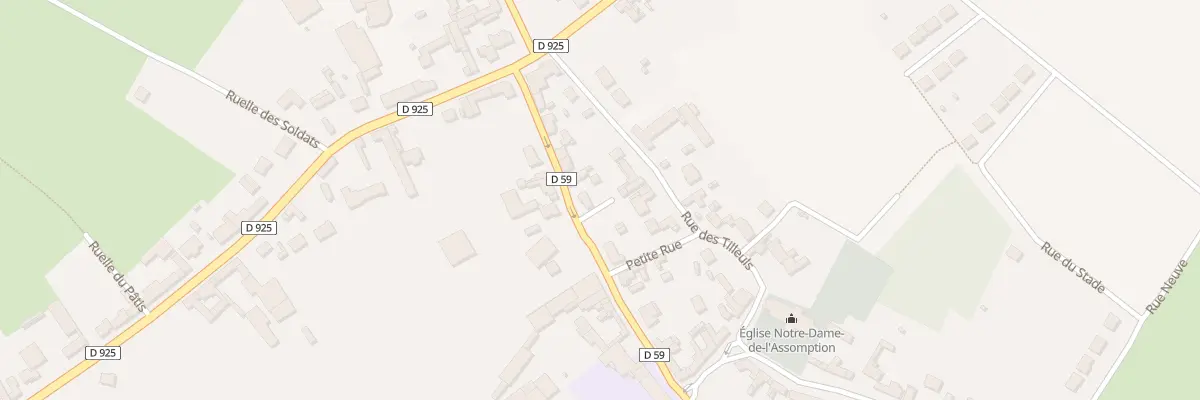 Plan du 38 Rue du Général Leclerc à Fienvillers