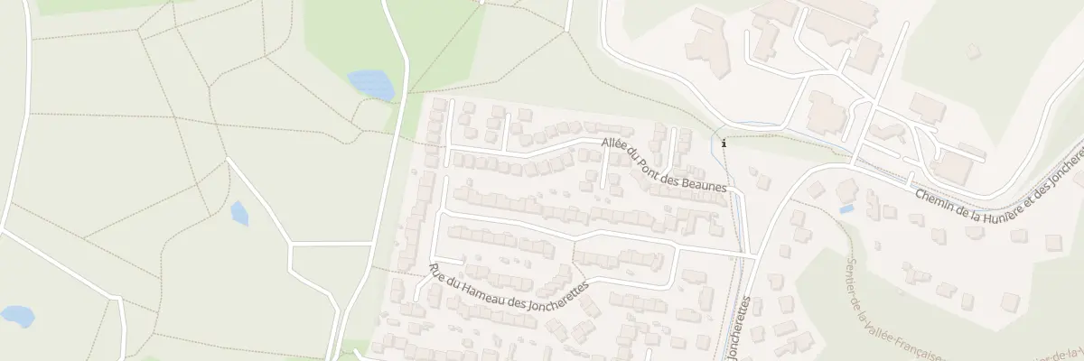 Plan du 43 All du Pont des Beaunes à Palaiseau