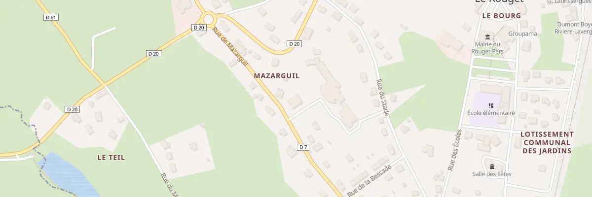 Plan du 9 Rue de Mazarguil au Rouget-Pers