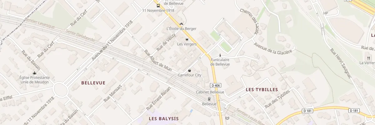 Plan du 8 Rue Pierre Wacquant à Meudon