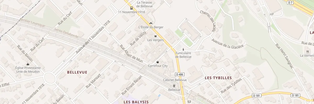 Plan du 6 Rue Pierre Wacquant à Meudon