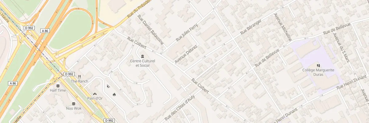Plan du 228 Rue Colbert à Colombes
