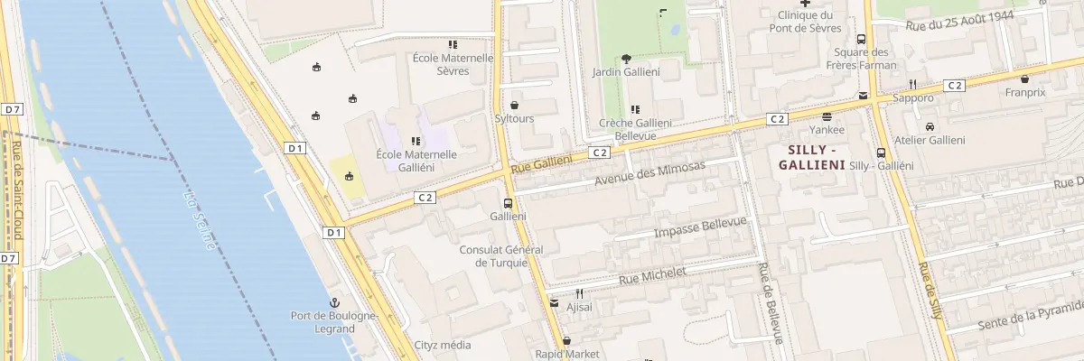 Plan du 3 Av des Mimosas à Boulogne-Billancourt
