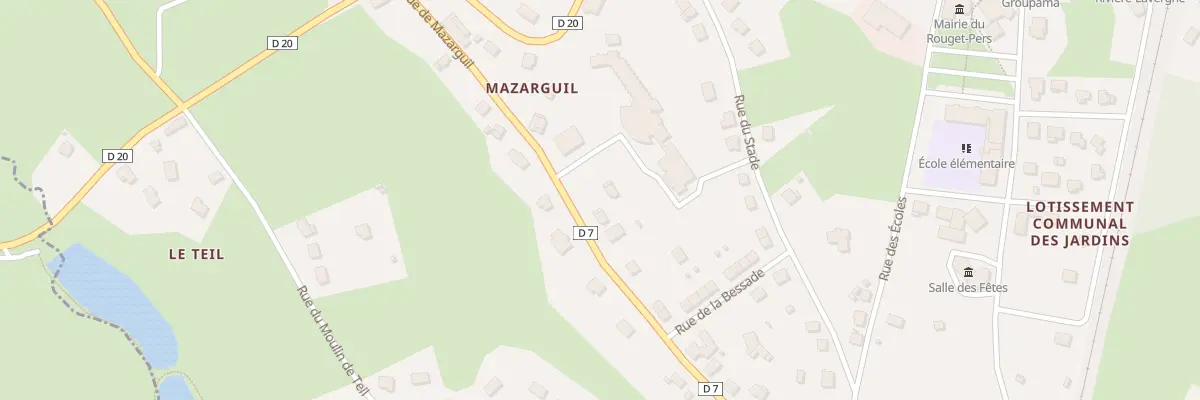 Plan du 13 Rue de Mazarguil au Rouget-Pers