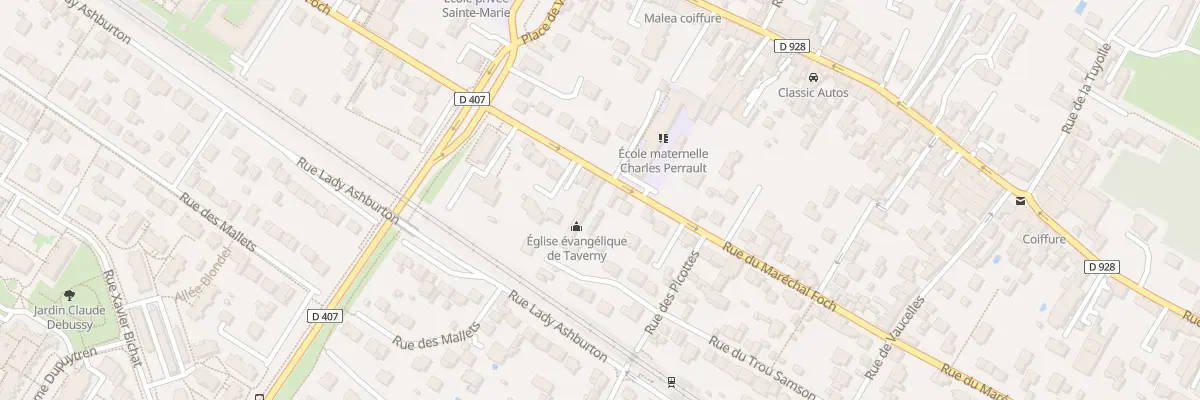 Plan du 93 Rue du Maréchal Foch à Taverny
