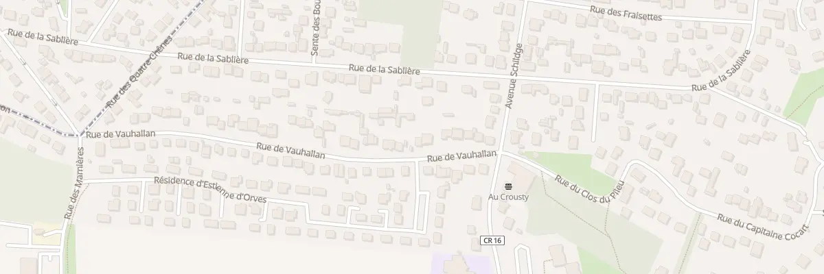 Plan du 16 Rue de Vauhallan à Palaiseau
