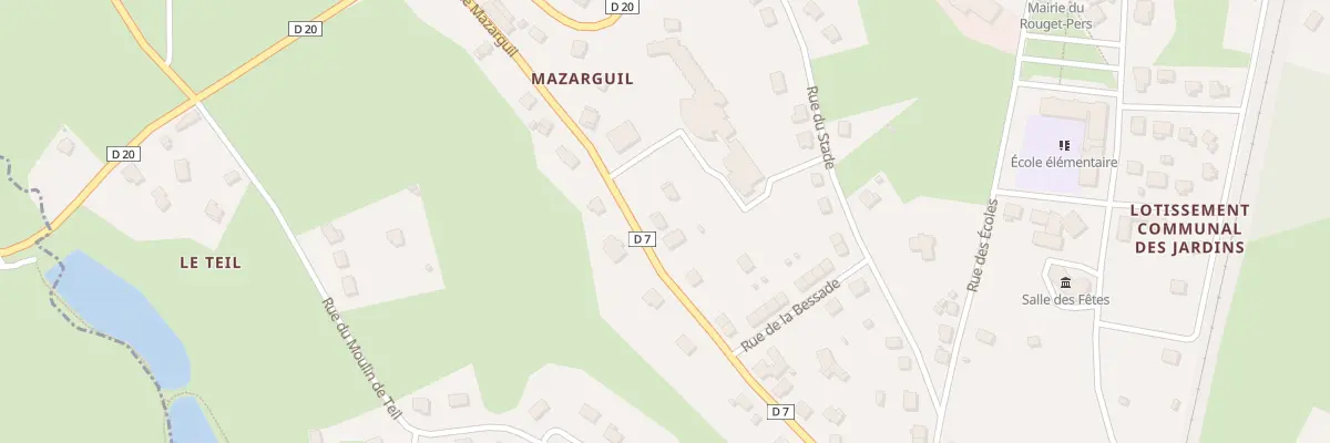Plan du 15 Rue de Mazarguil au Rouget-Pers