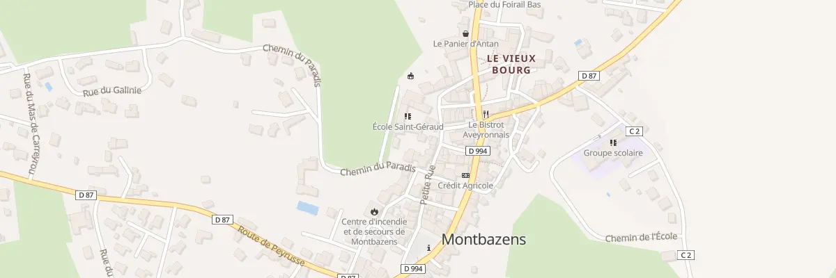 Plan du 12 Pl de l’Eglise à Montbazens