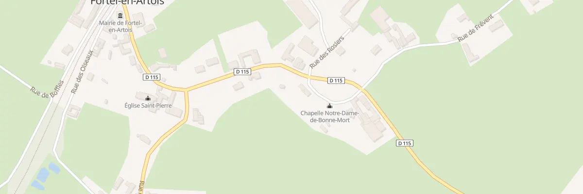 Plan du 5020 Rue de Bonnières à Fortel-en-Artois