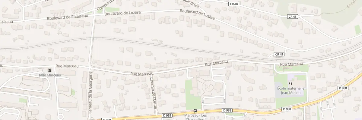 Plan du 30 Rue Marceau à Palaiseau