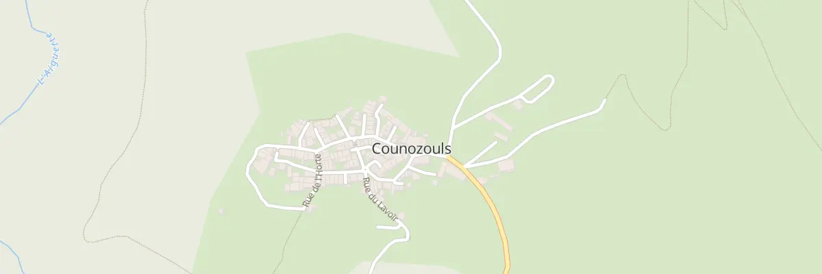 Plan du 34 Le Village à Counozouls