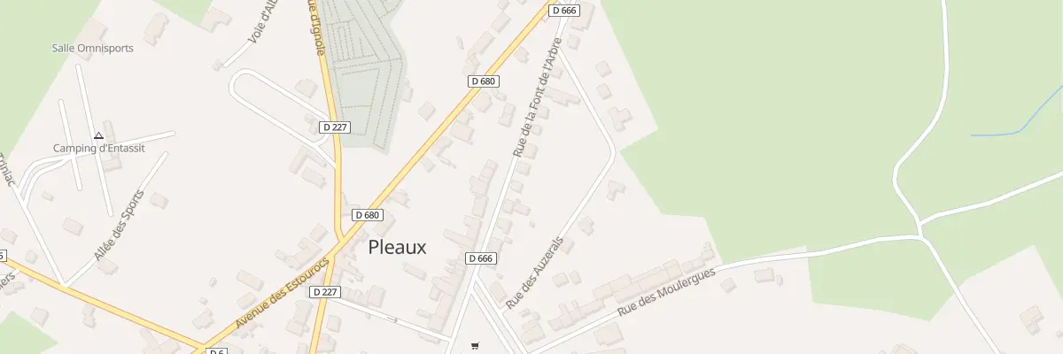 Plan du 12 Rue de la Font de l’Arbre à Pleaux