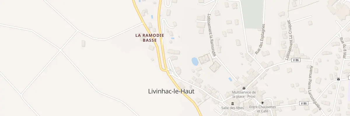 Plan du 15B Rue du Couderc à Livinhac-le-Haut