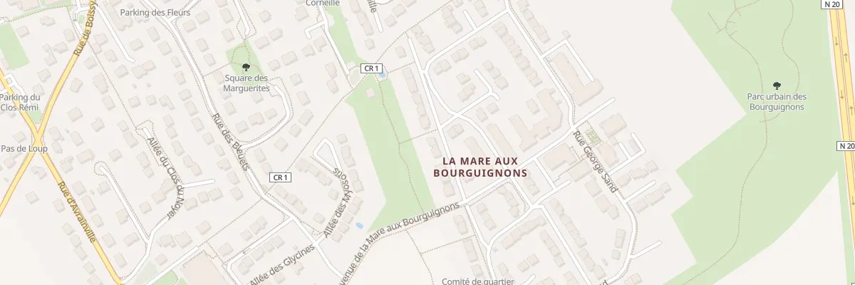 Plan du 2 All de l’Yonne à Égly