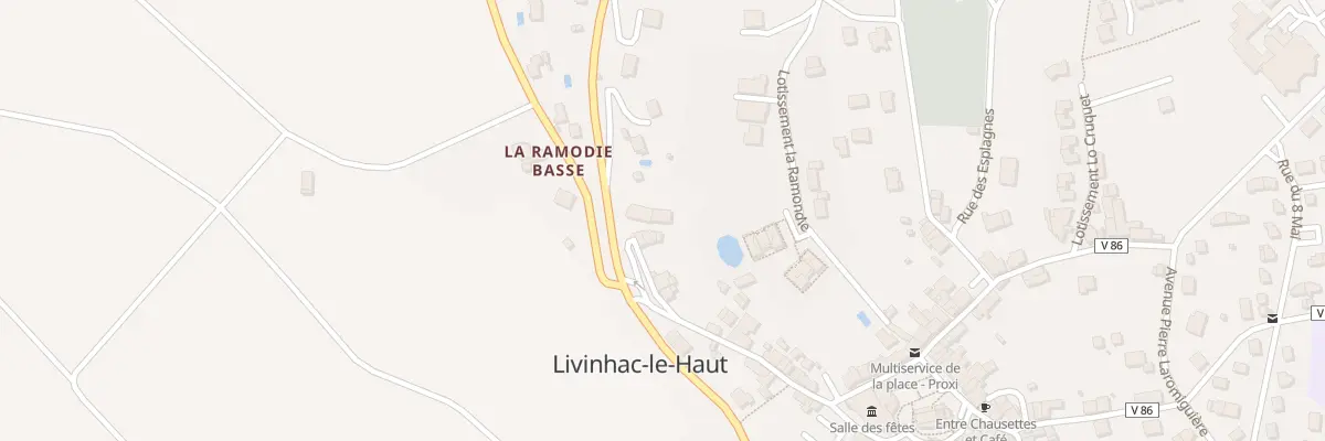 Plan du 1 Rue du Couderc à Livinhac-le-Haut