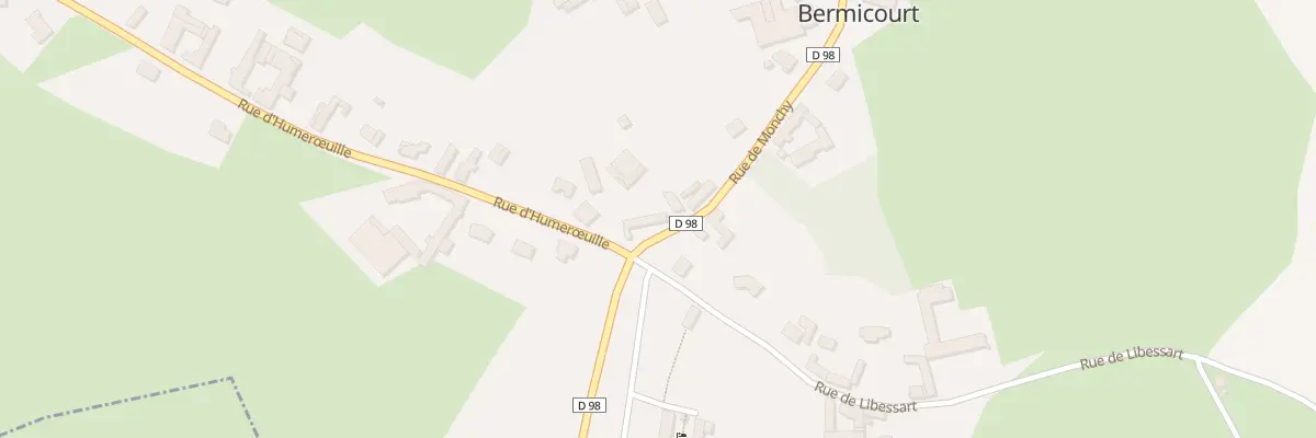 Plan du 1B Rue de Monchy à Bermicourt
