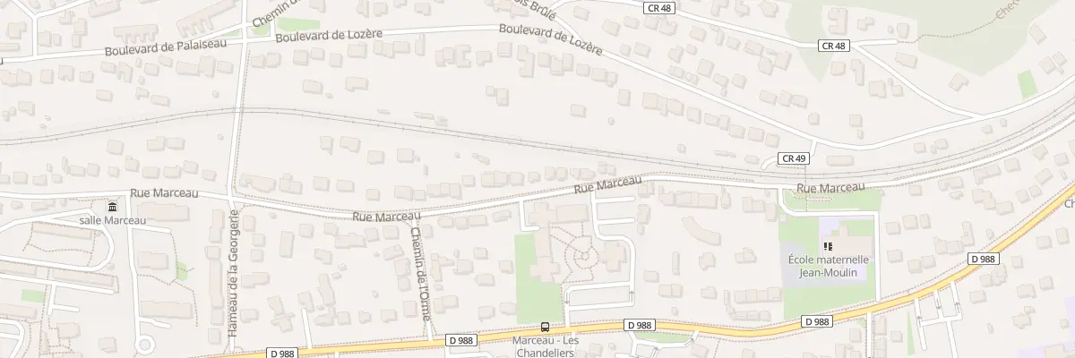 Plan du 26 Rue Marceau à Palaiseau