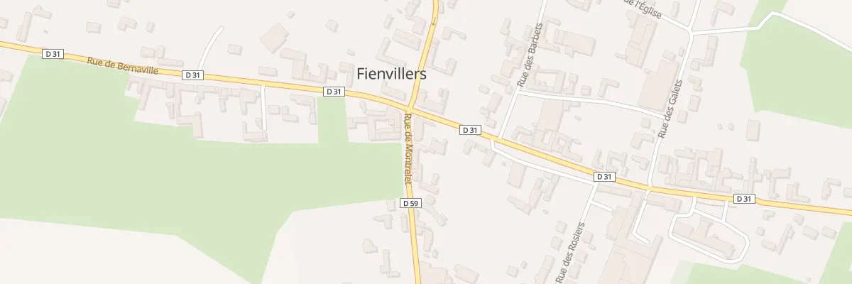 Plan du 3 Rue de Montrelet à Fienvillers