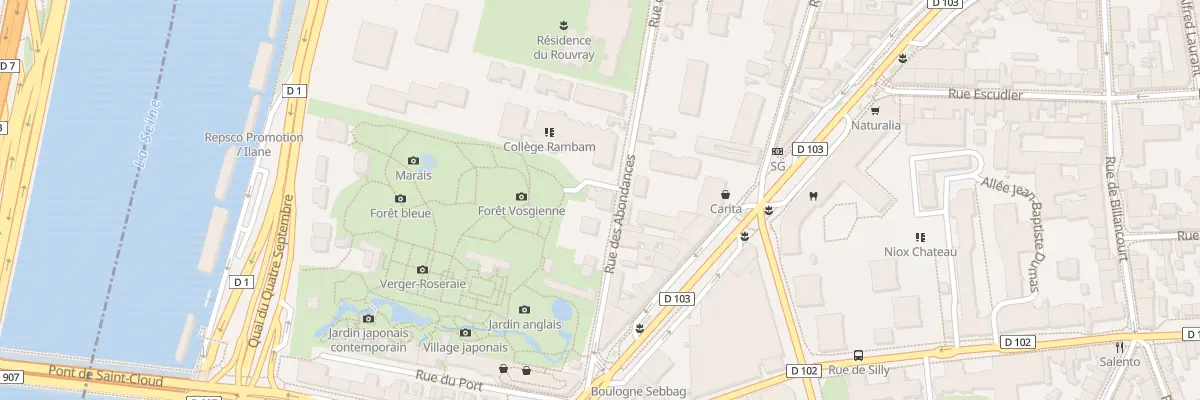 Plan du 7 Rue des Abondances à Boulogne-Billancourt