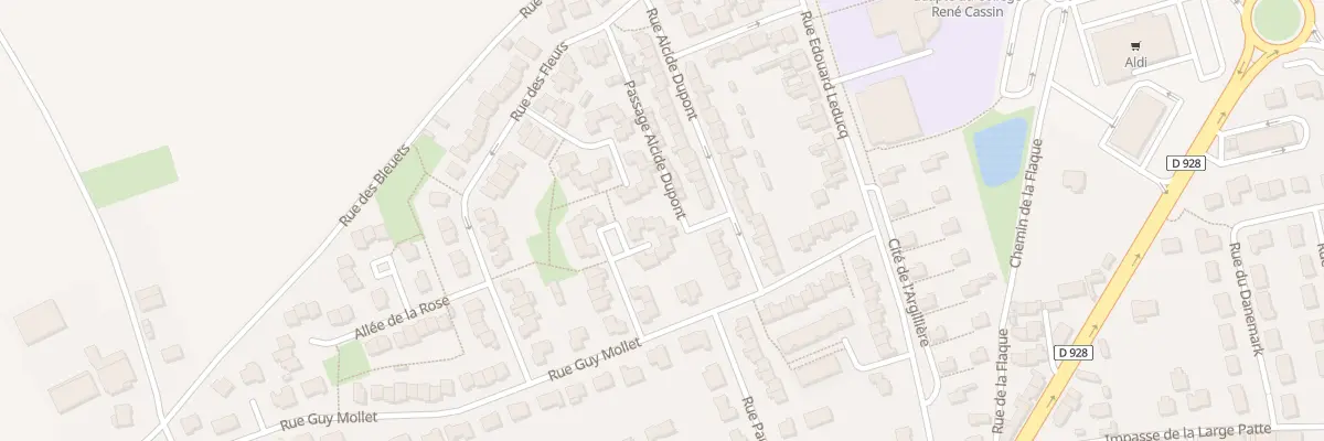 Plan du 10 All du Muguet à Wizernes