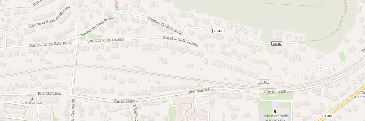 Plan du 75 Bd de Lozère à Palaiseau