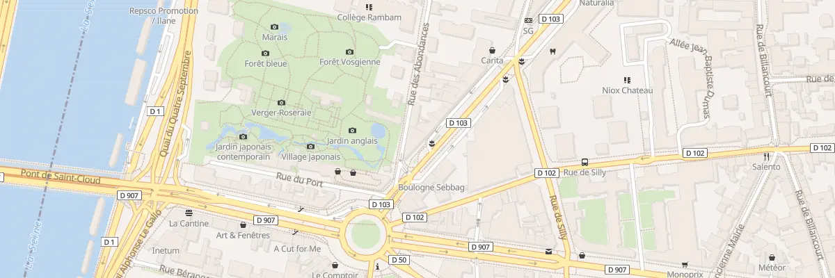 Plan du 2B Rue des Abondances à Boulogne-Billancourt