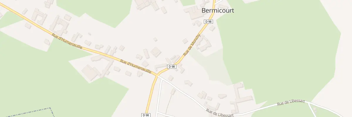 Plan du 3 Rue de Monchy à Bermicourt