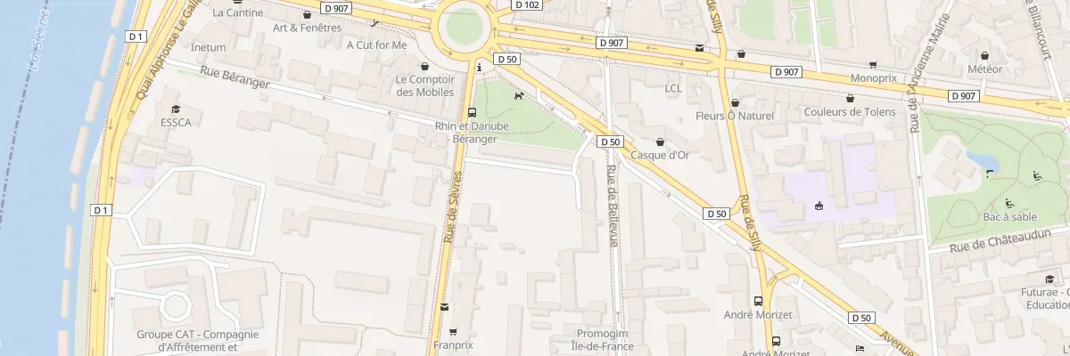 Plan du 119 Av André Morizet à Boulogne-Billancourt