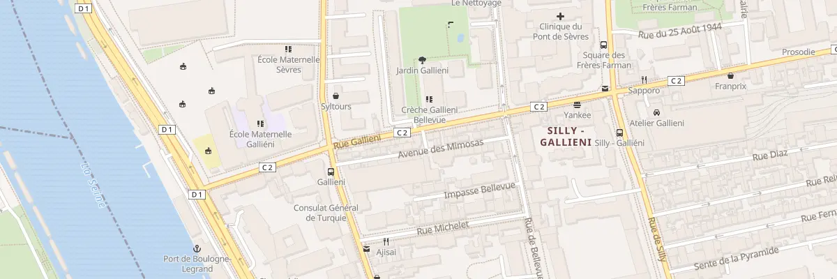 Plan du 233 Rue Gallieni à Boulogne-Billancourt
